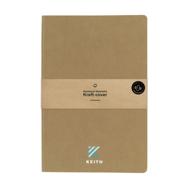 Logo trade promotional items picture of: Paper Notebook GRS Washable Kraft Cover A5
