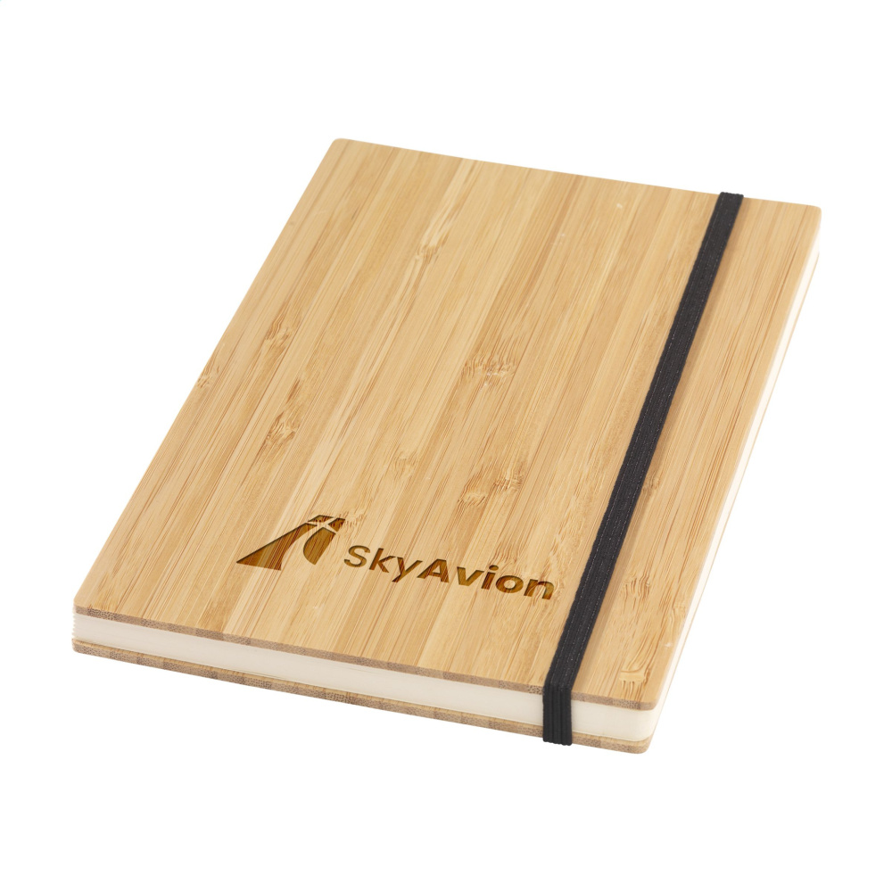 Logotrade corporate gift image of: Bamboo Journal Naked Spine Paper Notebook A5