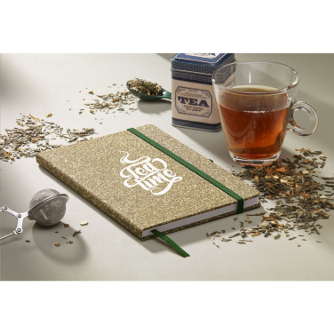 Logo trade promotional giveaways image of: TeaGround Cork Paper Notebook A5