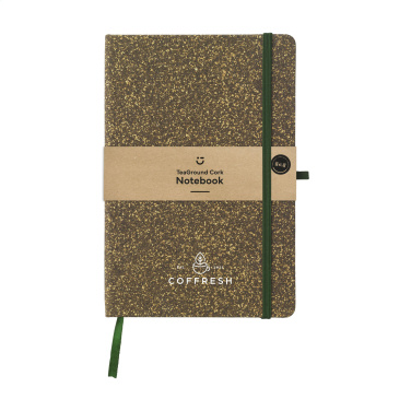 Logo trade promotional item photo of: TeaGround Cork Paper Notebook A5