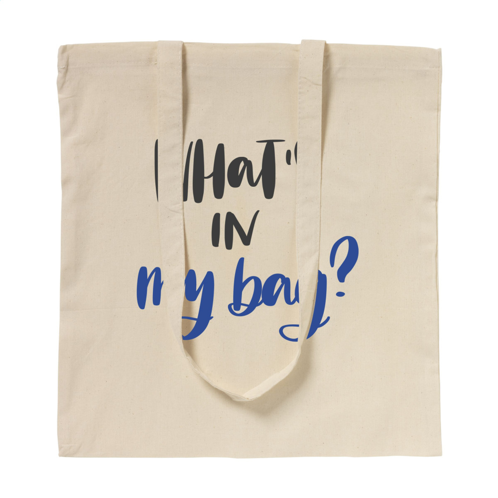 Logo trade promotional giveaways image of: ShoppyBag (100 g/m²) long handles cotton bag
