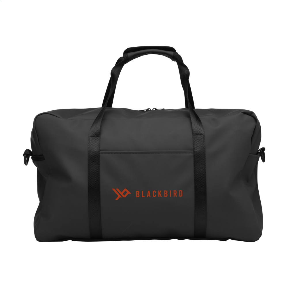 Logo trade promotional gifts image of: Lennon RCS Recycled PU Sports-/Travelbag