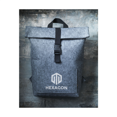 Logo trade promotional items image of: Nolan GRS RPET Felt backpack