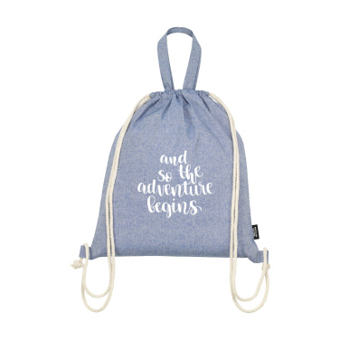 Logotrade corporate gift image of: GRS Recycled Cotton PromoBag Plus (180 g/m²) backpack