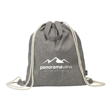 Logotrade promotional product image of: GRS Recycled Cotton PromoBag Plus (180 g/m²) backpack