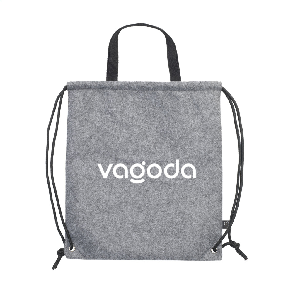 Logotrade promotional giveaway picture of: GRS RPET Felt PromoBag Plus backpack