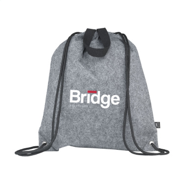 Logotrade promotional item picture of: GRS RPET Felt PromoBag Plus backpack
