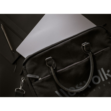 Logo trade advertising products image of: Denver Recycled Canvas 15.6-inch laptop bag