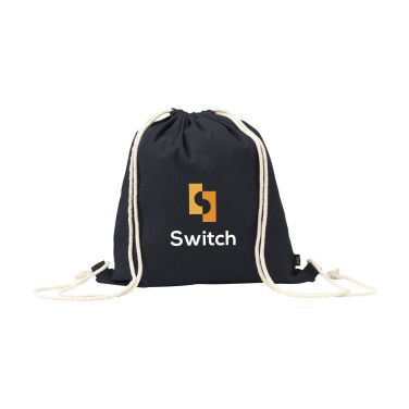 Logo trade promotional gifts image of: PromoColour GRS Recycled Cotton Backpack (150 g/m²)