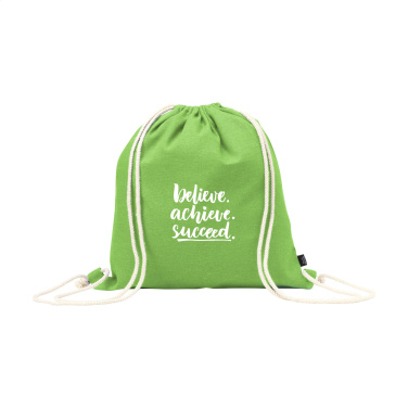 Logo trade promotional items image of: PromoColour GRS Recycled Cotton Backpack (150 g/m²)