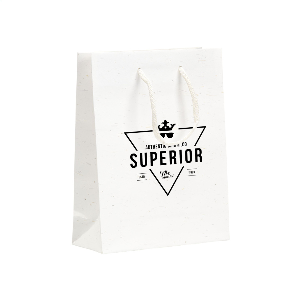 Logo trade advertising products image of: Leaf It Bag recycled with straw fibres (180 g/m²) S