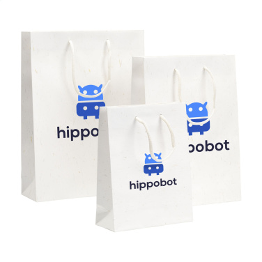 Logotrade business gift image of: Leaf It Bag recycled with straw fibres (180 g/m²) S