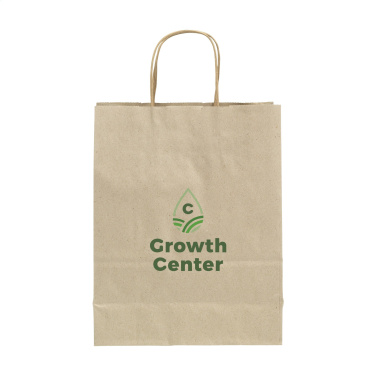 Logo trade advertising products picture of: Leaf It Bag recycled grass paper (90 g/m²) S