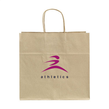 Logotrade promotional item image of: Leaf It Bag recycled grass paper (90 g/m²) L