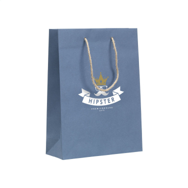 Logotrade promotional gift image of: Leaf It Bag recycled with jeans fibres (180 g/m²) M