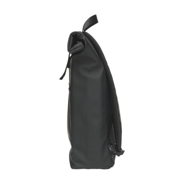 Logo trade promotional giveaway photo of: Lennon Roll-Top Recycled Backpack