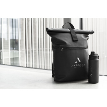 Logo trade promotional giveaways picture of: Lennon Roll-Top Recycled Backpack