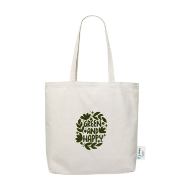 Logo trade promotional giveaway photo of: Wolkat Rabat Recycled Textile Shopper