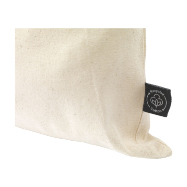 Logo trade promotional giveaways picture of: Gift Pouch Natural GRS Recycled Cotton (150 g/m²) M