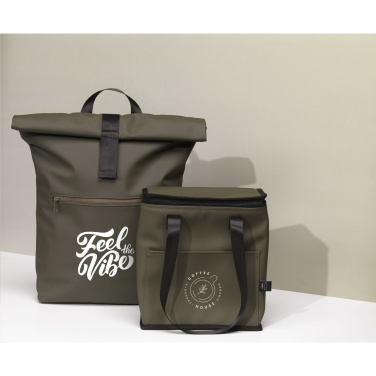 Logo trade promotional items image of: Lennon Recycled PU Cooler Bag