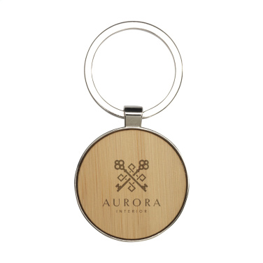 Logotrade corporate gift picture of: Bamboo Key Circle keyring