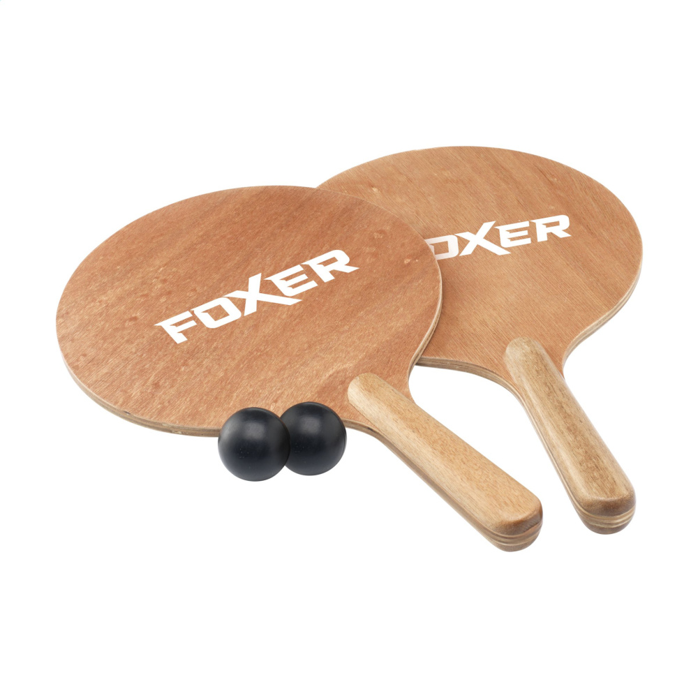 Logotrade promotional giveaways photo of: Playa Wood BeachTennis beach game