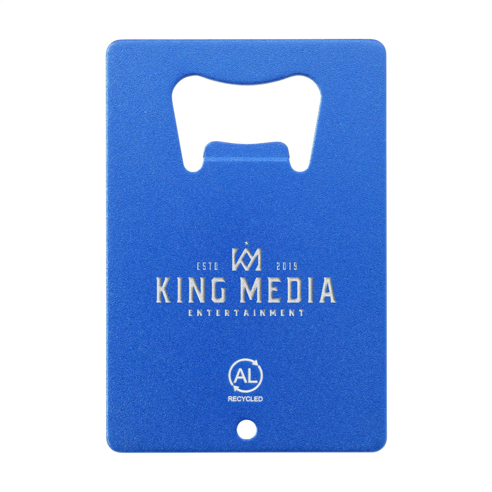 Logo trade promotional items picture of: Carta Opener Recycled Alu bottle opener