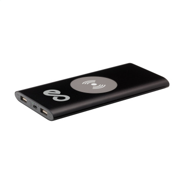 Logo trade promotional merchandise image of: Aluminium 8000 Wireless Powerbank wireless charger