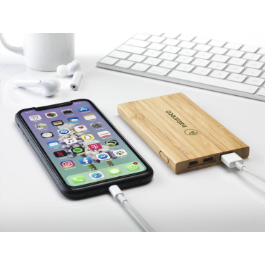 Logotrade promotional product picture of: Bamboo 4000 Powerbank external charger