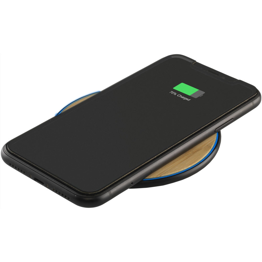 Logotrade promotional products photo of: Bamboo 10W Wireless Charger wireless fast charger