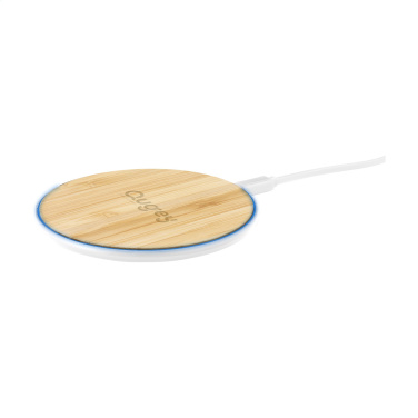Logotrade promotional merchandise picture of: Bamboo 10W Wireless Charger wireless fast charger