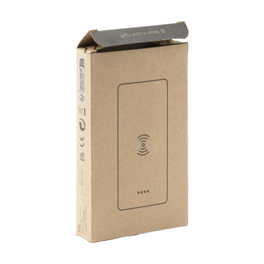 Logotrade promotional merchandise image of: Bamboo 8000 Wireless Powerbank wireless charger