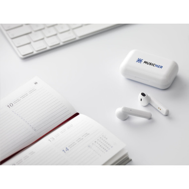 Logo trade corporate gifts picture of: Sensi TWS Wireless Earbuds in Charging Case