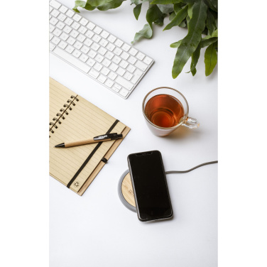 Logo trade promotional merchandise photo of: Lidos Stone ECO 10W Wireless Charger