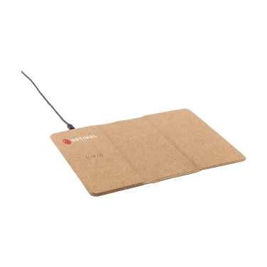 Logotrade advertising product picture of: Cork Wireless Charging Mousepad