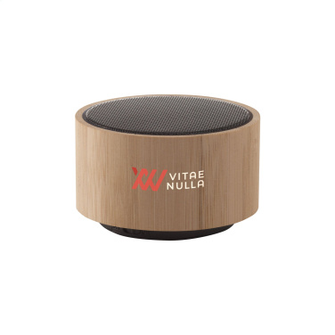 Logo trade corporate gift photo of: Wave Bamboo Wireless Speaker