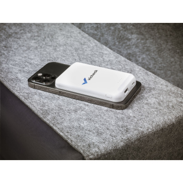 Logotrade promotional merchandise image of: Force Magnetic RCS Recycled Wireless Powerbank 5000