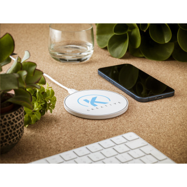 Logotrade promotional gift picture of: Coil RCS Recycled Wireless Charger