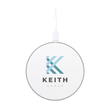 Logotrade promotional gift image of: Coil RCS Recycled Wireless Charger