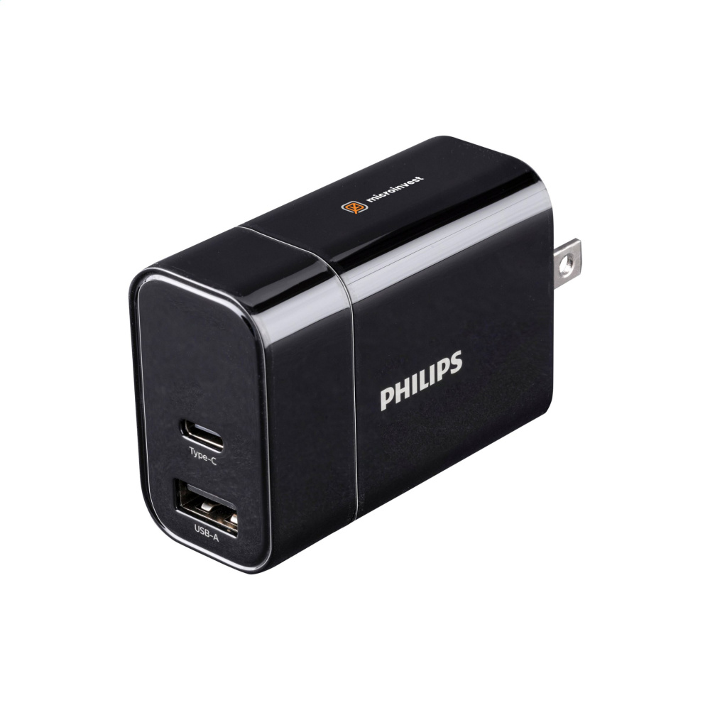 Logo trade promotional products image of: Philips Travel Charger
