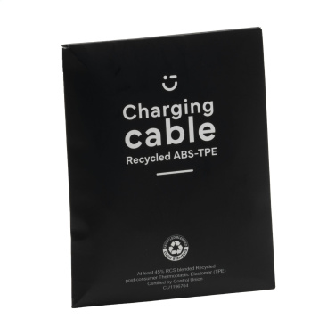 Logo trade corporate gifts image of: Charging Cable RCS Recycled ABS-TPE