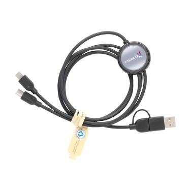 Logo trade advertising product photo of: Charging Cable RCS Recycled ABS-TPE