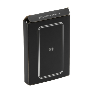Logo trade advertising products picture of: Boru Bamboo RCS Recycled ABS Powerbank Wireless Charger