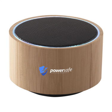 Logo trade promotional giveaways image of: Wave Bamboo Wireless Speaker