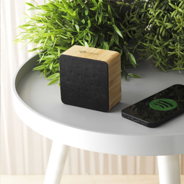 Logo trade promotional product photo of: Sonido 5W Bamboo wireless speaker