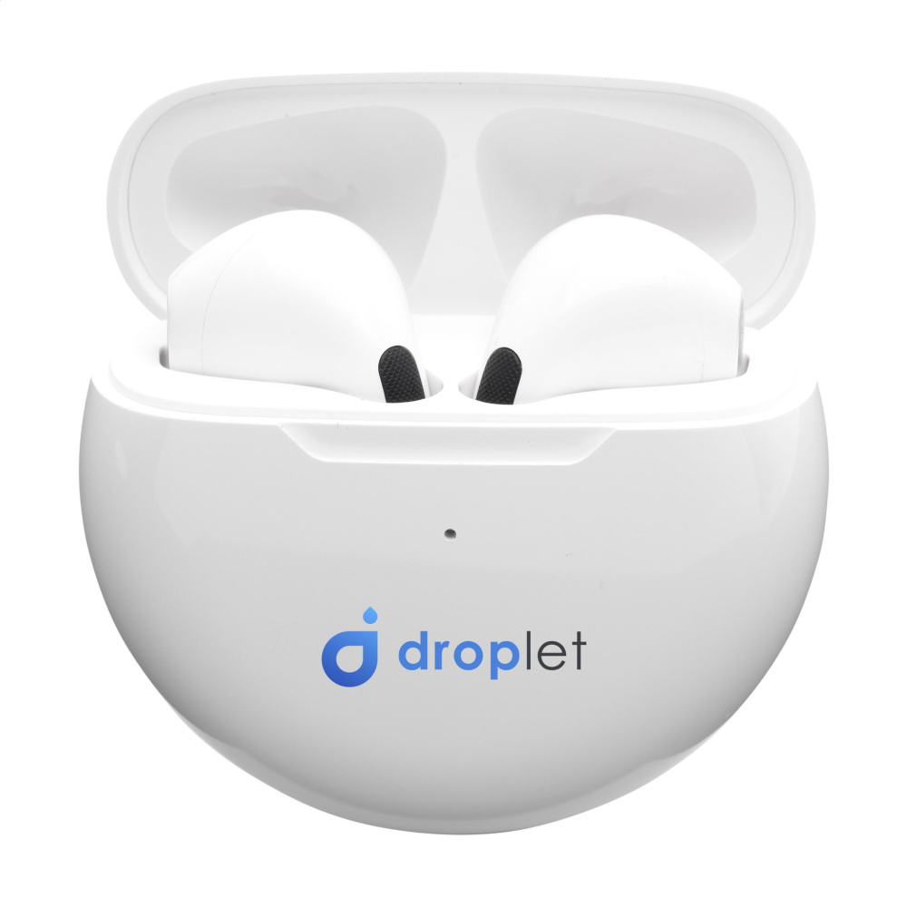 Logo trade promotional merchandise photo of: Calypso RCS Recycled Wireless Earbuds