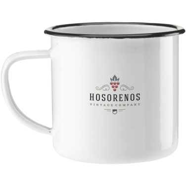 Logo trade promotional merchandise image of: Retro Enamel Mug 350 ml
