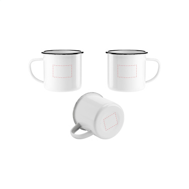 Logotrade promotional merchandise picture of: Retro Enamel Mug 350 ml