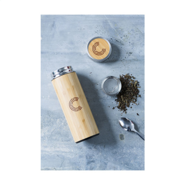 Logo trade promotional product photo of: Osaka 360 ml bamboo thermo bottle/thermo cup