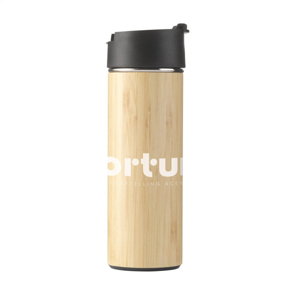 Logo trade corporate gift photo of: Sakura 360 ml bamboo thermo bottle/thermo cup